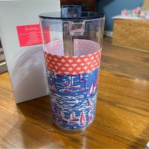 New in Box! Lilly Pulitzer pitcher and 4 glasses!